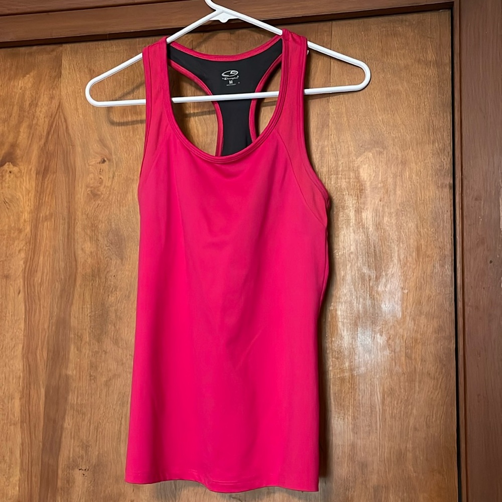 Pink, Champion, workout tank. Size M